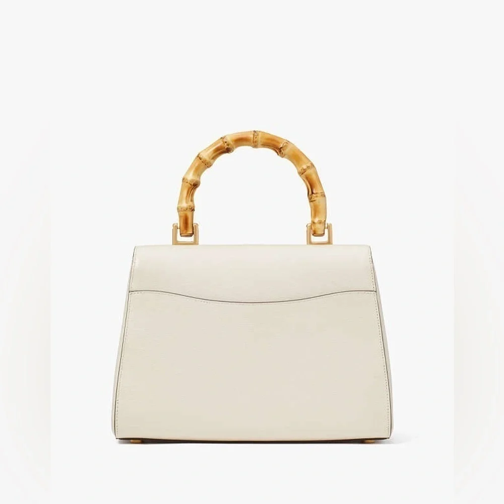 Kate Spade Katy Textured Leather Bamboo Medium Top-handle Bag (NWT)